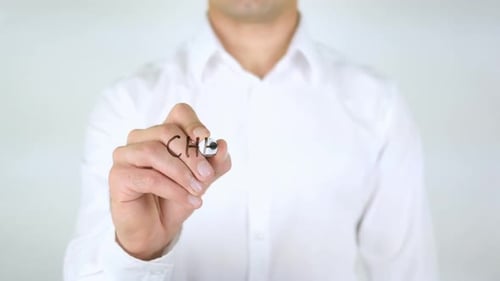 Writing Checkout Choices on Clear Surface