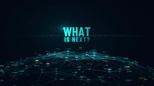 What Is Next Technology Digital Globe Animation 4K