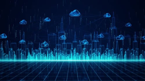 Digitales Stadt- und Cloud-Computing 00173