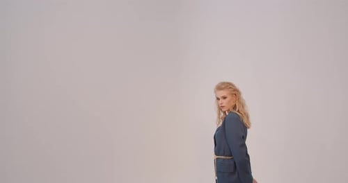 Young Girl Model Posing For A Photo In The Studio