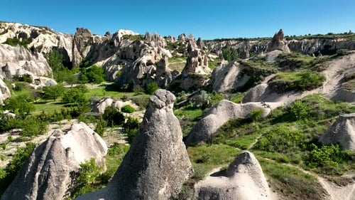Awesome aerial view of Goreme 4 K Turkey Cappadocia