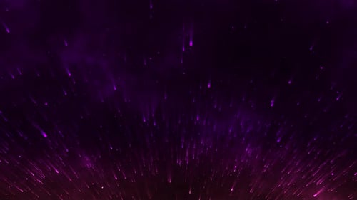 Abstract Purple Glowing Light Particles Rising Loop Background