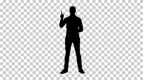 Silhouette Man, Alpha Channel