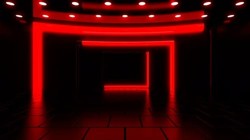 Red Stage Background Loop