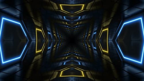 Neon Tunnel 4K Loop