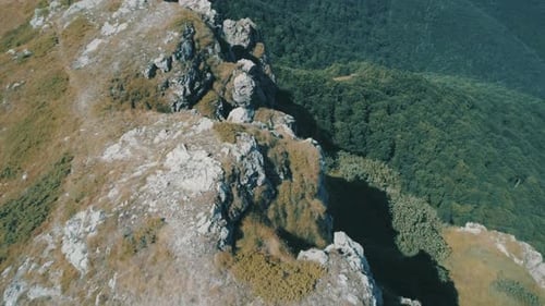 Mountain Top Landscape in High Altitude Mountain Bulgaria