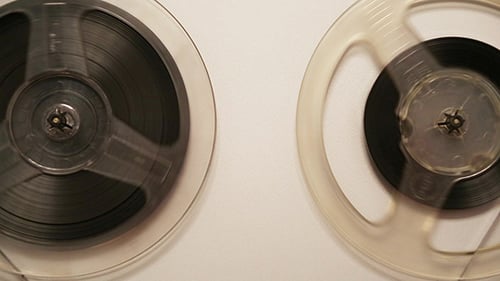 Spinning Reels of Magnetic Tape, Macro