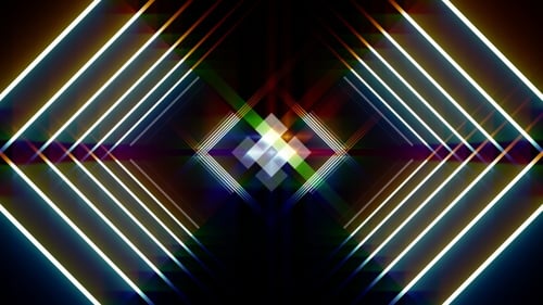 Neon Light VJ Loop Concert Background