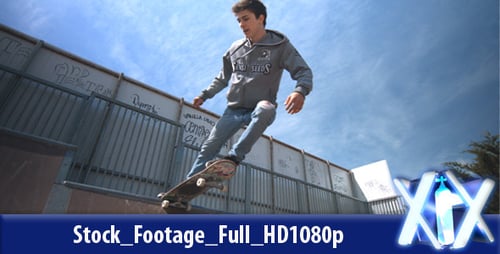 Teen Practices Skateboarding at Urban Skate Park