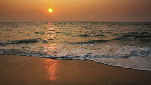 Sonnenuntergang über dem Meer