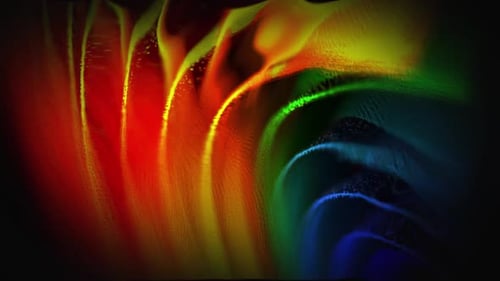 Animated Bright Landscape of Particles