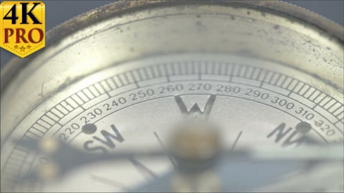 Rotating Compass Close Up