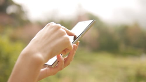 Touch Screen On Smartphone In Field