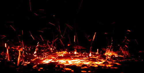 Abstract Fire Color Heat Water Splash 2