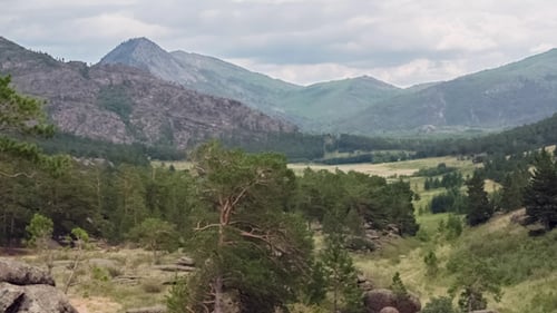 Mountain Landscape with Clouds