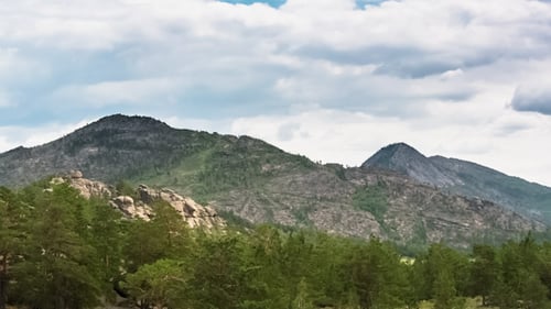 Mountain Landscape with Clouds
