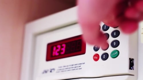 Entering Combination on Digital Safe