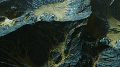 View of the Alien Planet Landscape