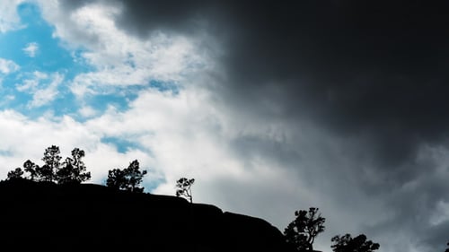 Mountain Landscape with Clouds