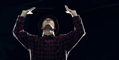 Male Dancer Performing Hip Hop Dance Moves
