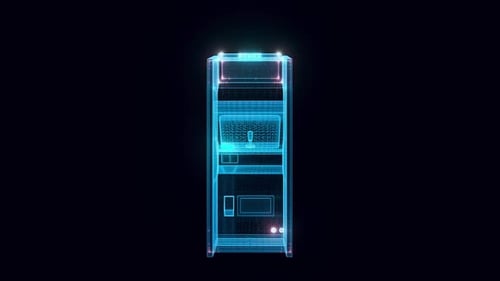 Full Rotating Hologram Of Arcade Game Machine Hd