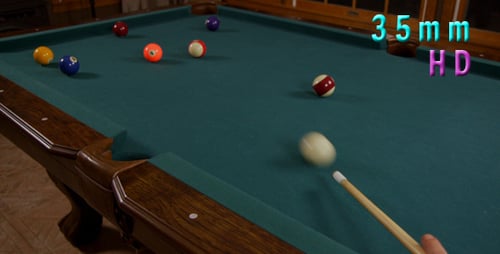 Billardball in einer Tasche schlagen, Billard Spiel 6
