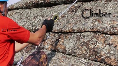 Climber On The Cliff