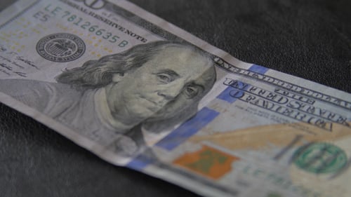 Close Up Shot of a Dollar Bill