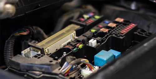 Replacing Fuses in Car Engine Compartment