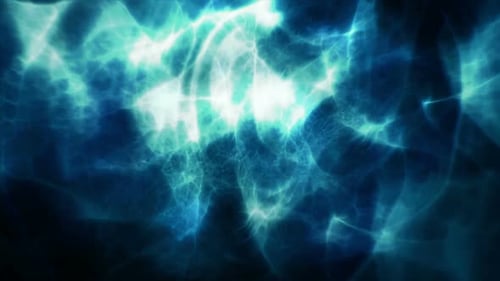 Abstract Glowing Blue Green Energy Flow Background