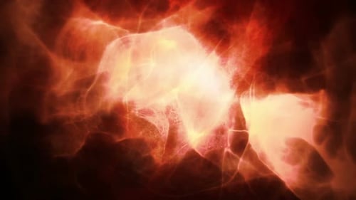 Abstract Dynamic Fiery Energy Light Burst Loop Background