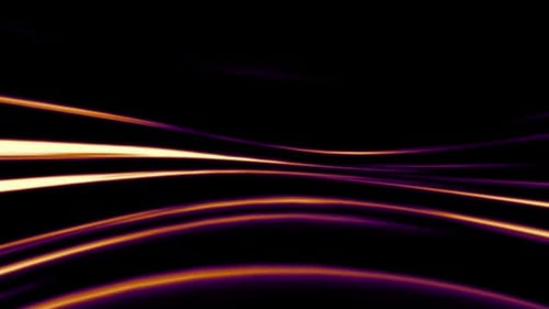 Abstract Glowing Flowing Lines Energy Motion Background Loop