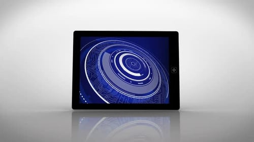 Montage der Wählschnittstelle auf dem Tablet-Bildschirm