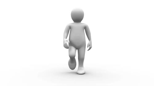 White Human Representation Strolling