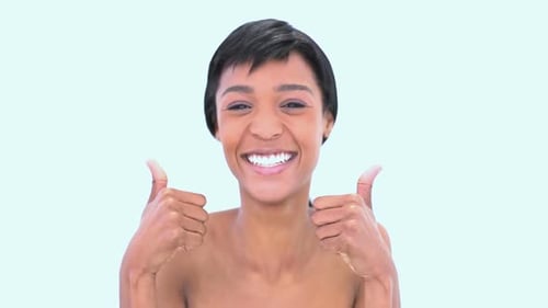 Woman Giving Thumbs Up