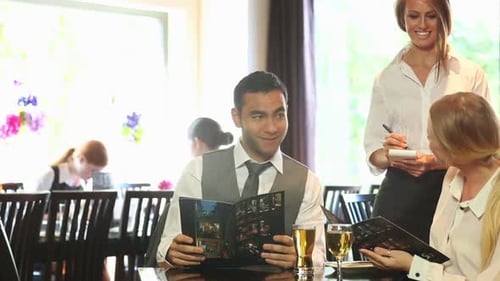 Colleagues Having Dinner Together