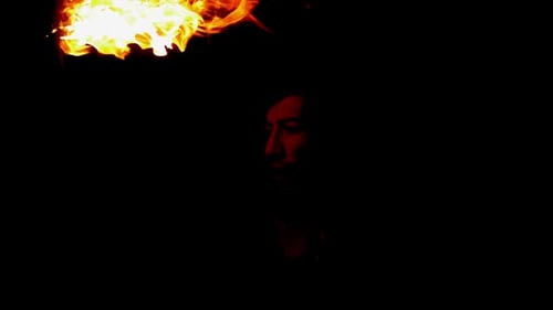 Intense Flames on Black Background