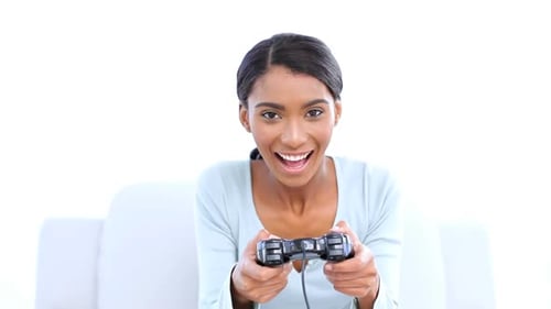 Woman Playing Video Games