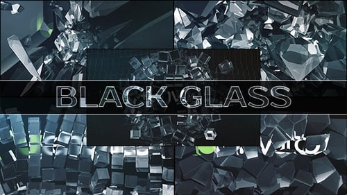 Black Glass Logo (5-pack)