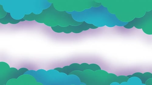 Schöner blau-grüner Wolkenrahm-Hintergrund