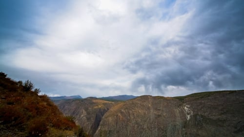 Running Clouds With Mountain and Trees 1718