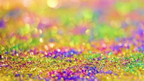 Colorful Iridescent Glitter Texture Shimmering Background
