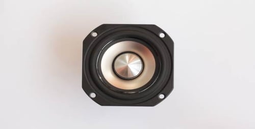 Speaker Component on White Background