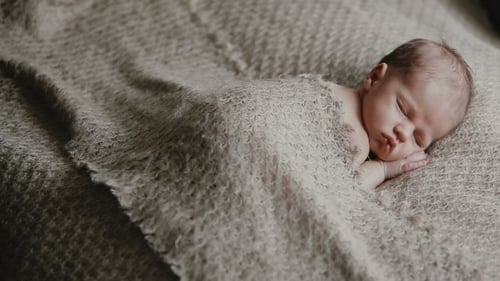 Little Newborn Baby Boy
