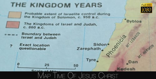 Detailed Footage of Historical Map of Ancient Kingdoms