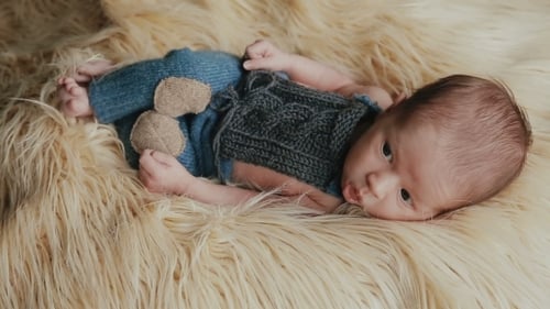 Little Newborn Baby Boy