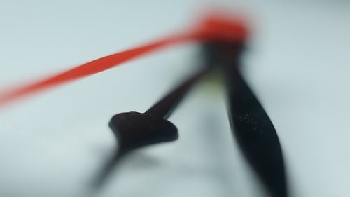 Clock Hands Moving in Macro Shot