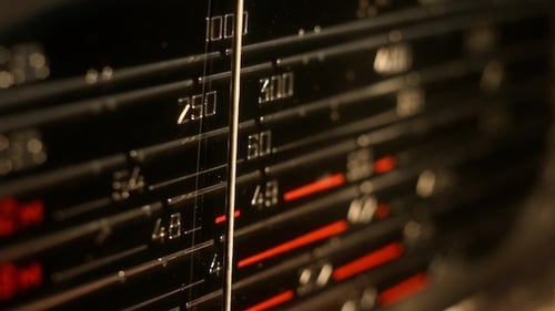 Close Up of Radio Tuning Dial
