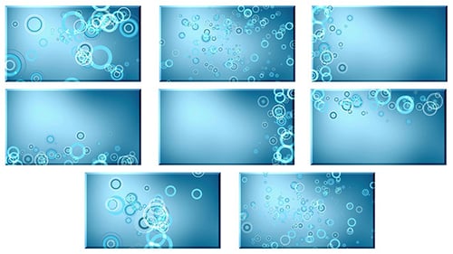Abstract Blue Circles Geometric Background Animation Pack