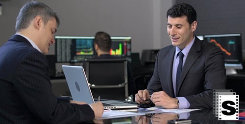 Business Men Meeting In Modern Office